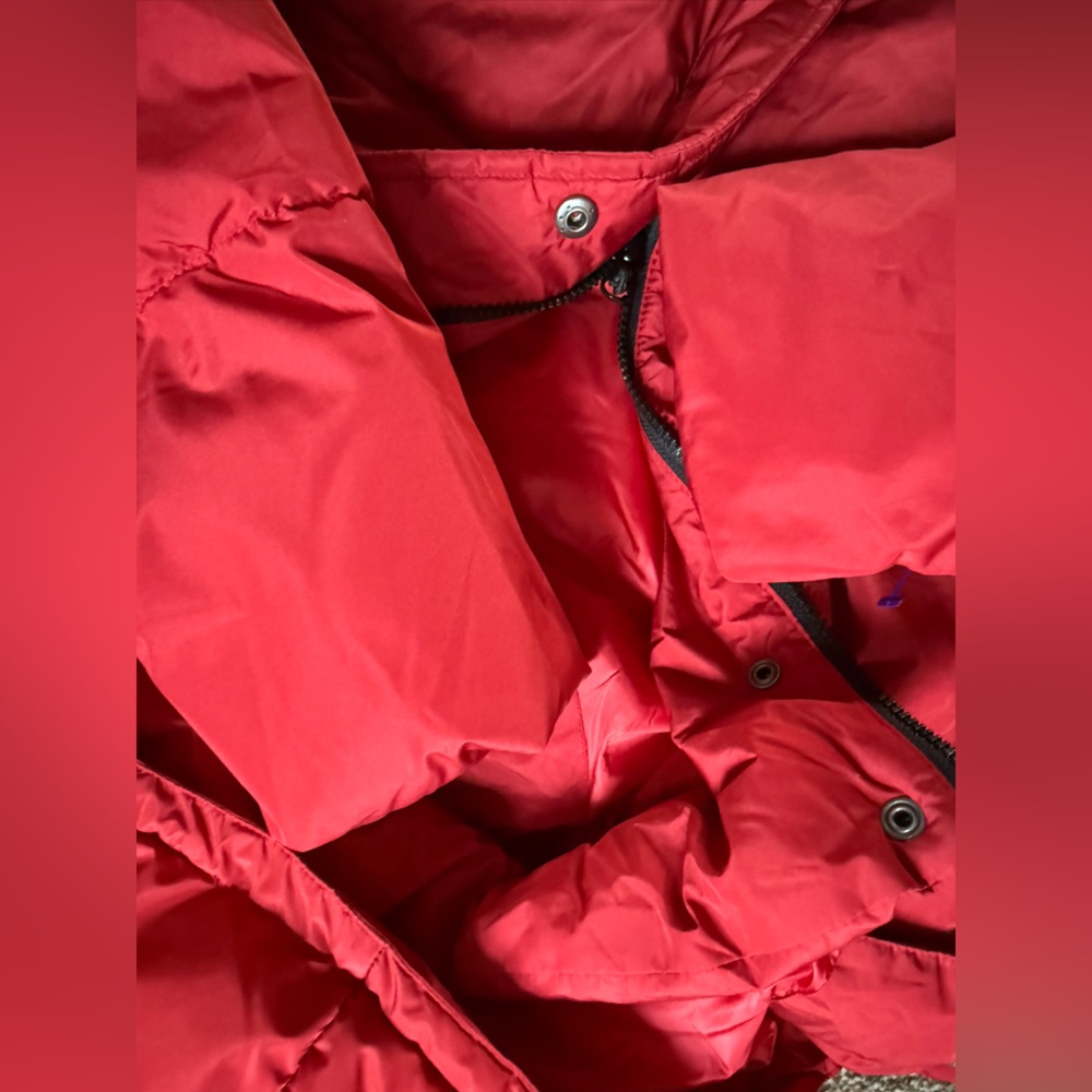 Zyia Active Jacket Womens Large Red Hooded Puffer Quilted Full Zip Insulated - Picture 5 of 6